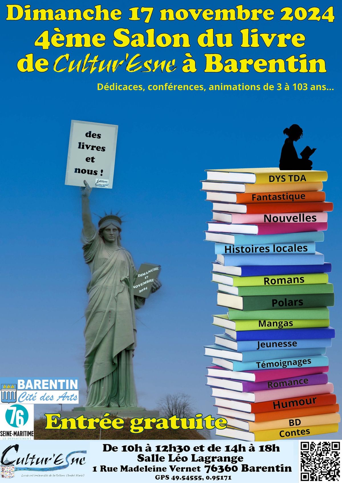 4\u00e8me salon du livre \u00ab des livres et nous \u00bb