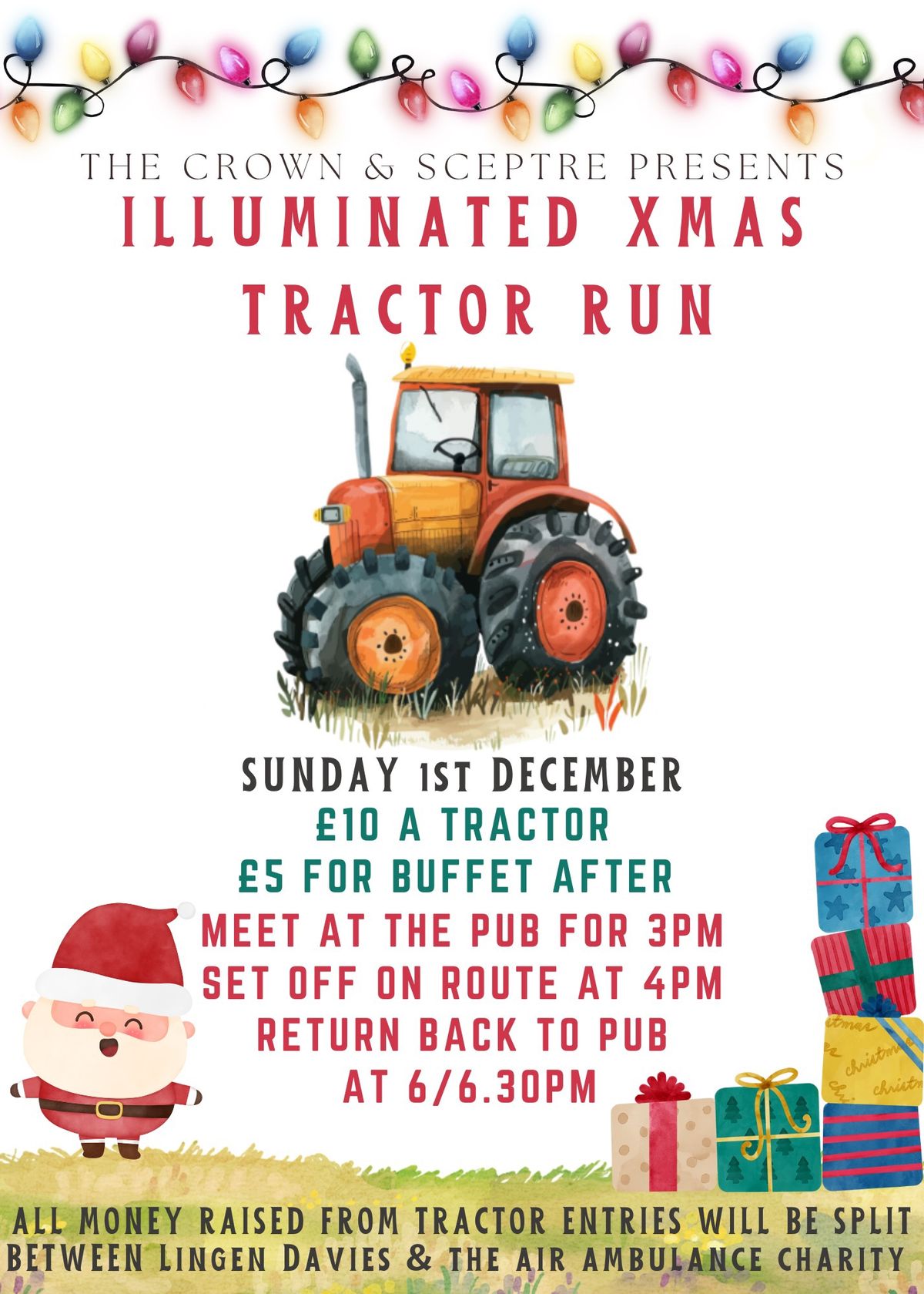 Illuminated Xmas Tractor Run