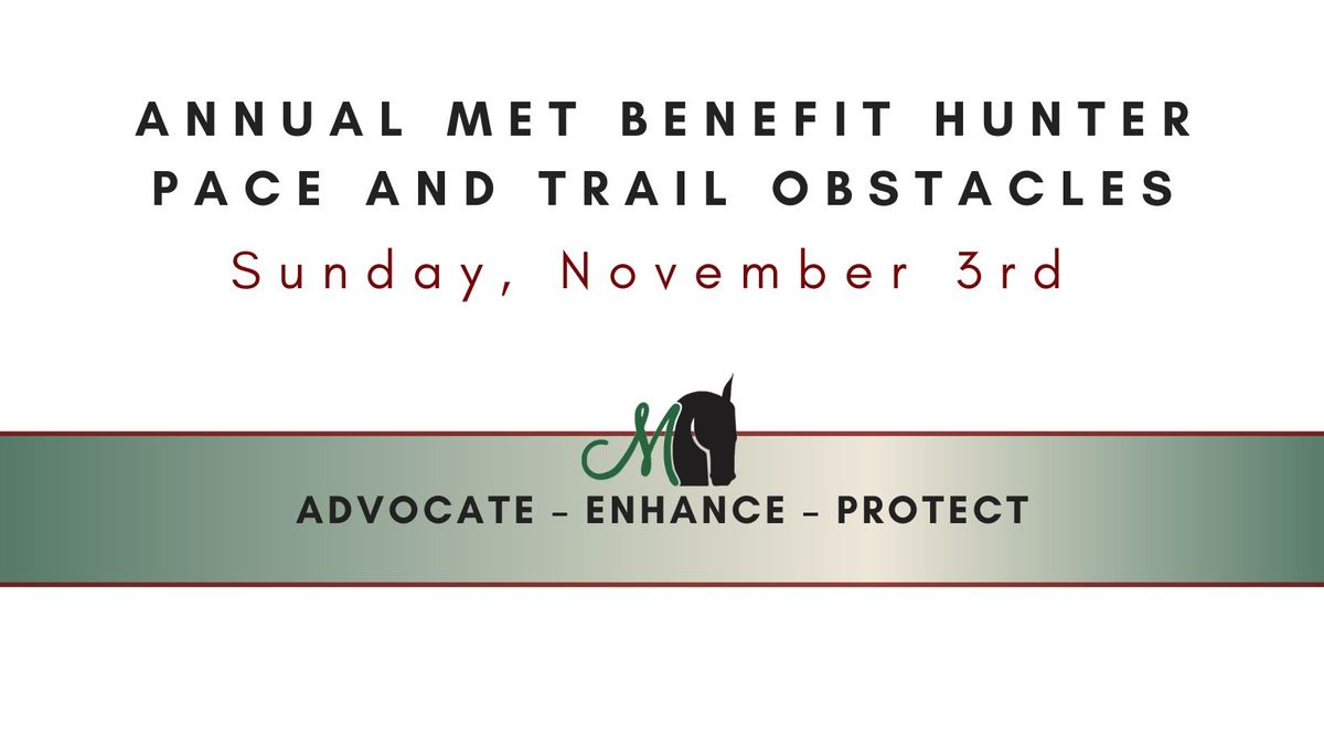 MET Benefit Hunter Pace and Trail Obstacle Course, presented by Rood and Riddle Equine Hospital