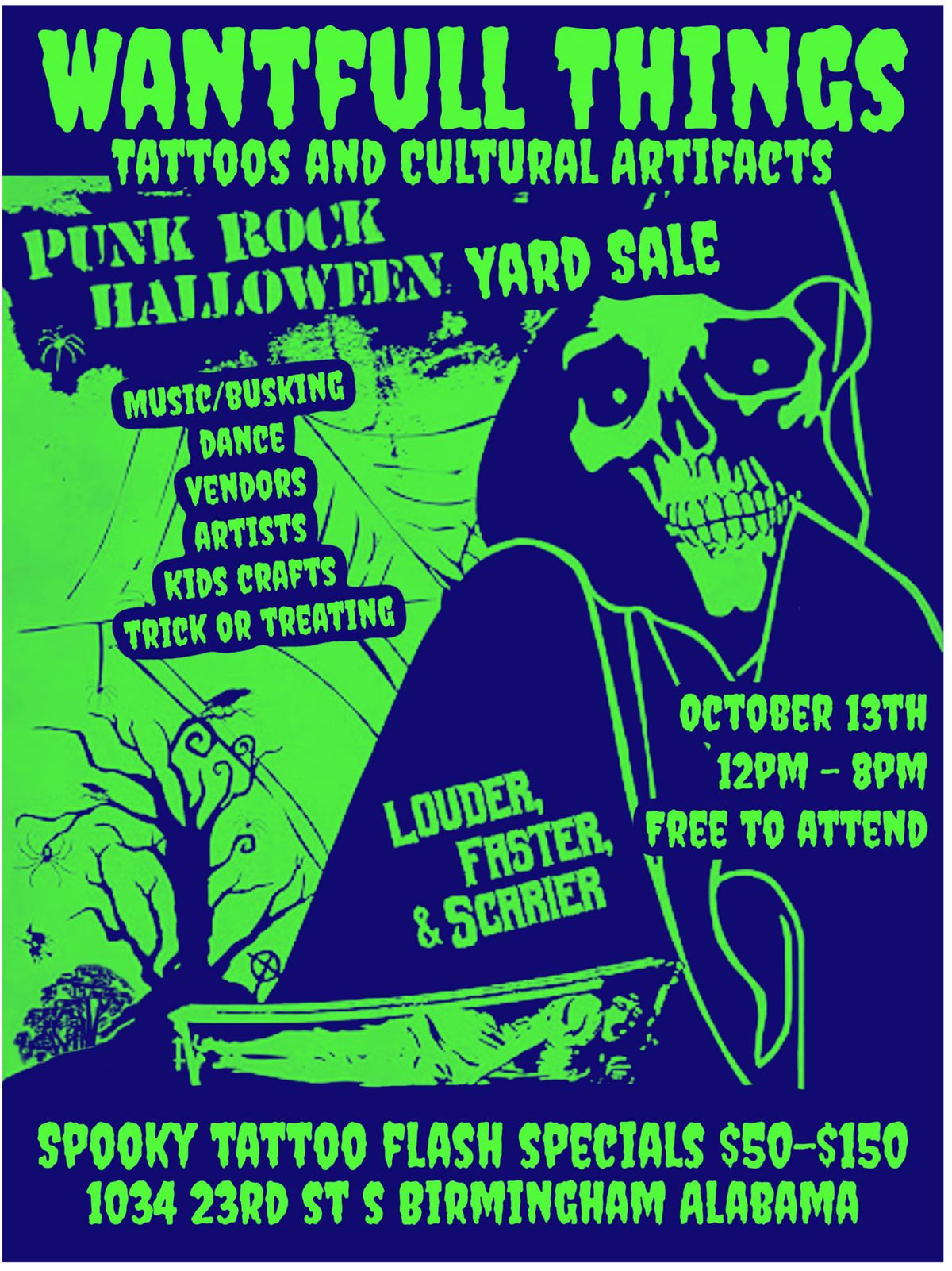 Halloween Punk Rock Yard Sale! 