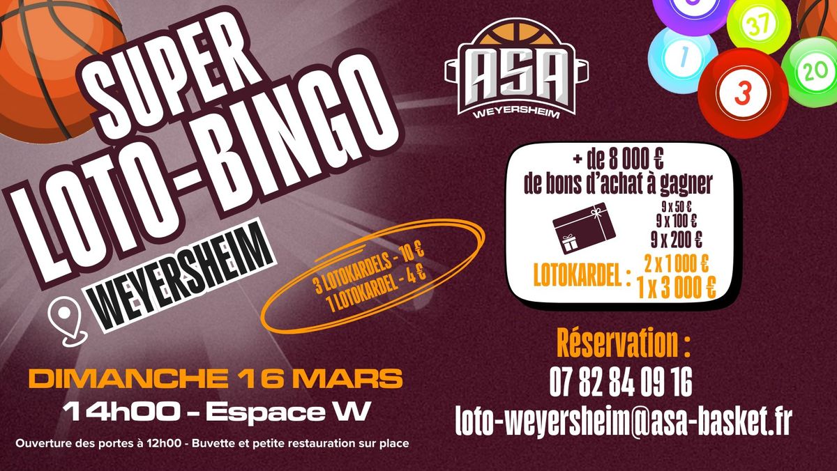 Loto-Bingo 2025 de l'ASA Weyersheim