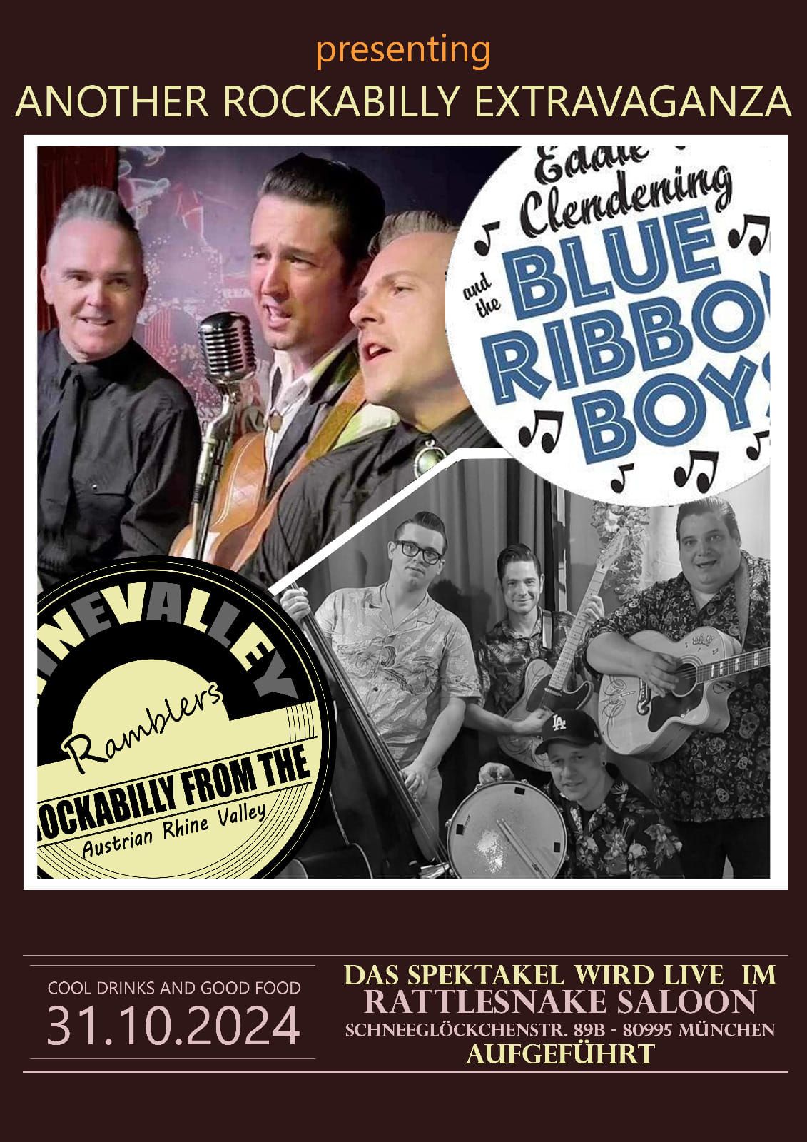 Eddie Clendening & The Blue Ribbon Boys (USA) & Rhine Valley Ramblers (AT)