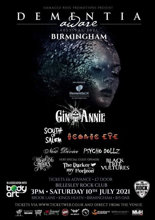 Black Tree Vultures Live at Dementia Aware Festival - Birmingham 2021
