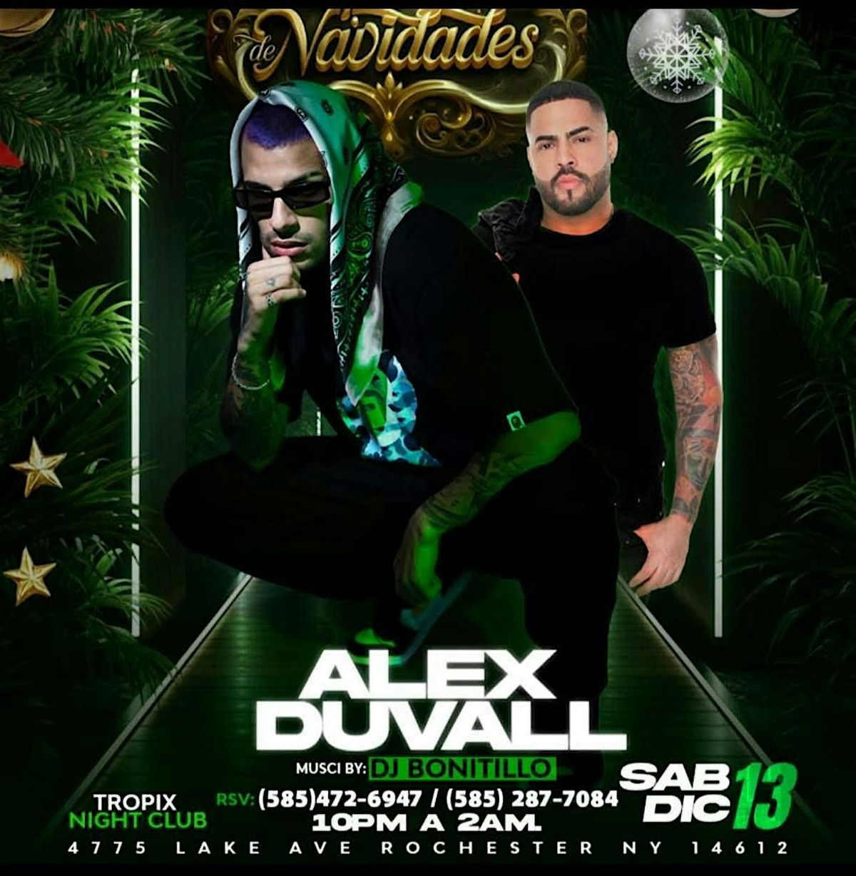 Alex Duvall En Concierto. V\u00edspera De Navidades!