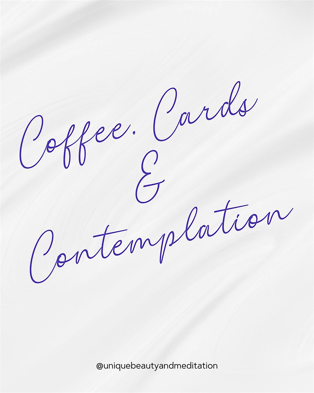 Coffee, Cards and Contemplation