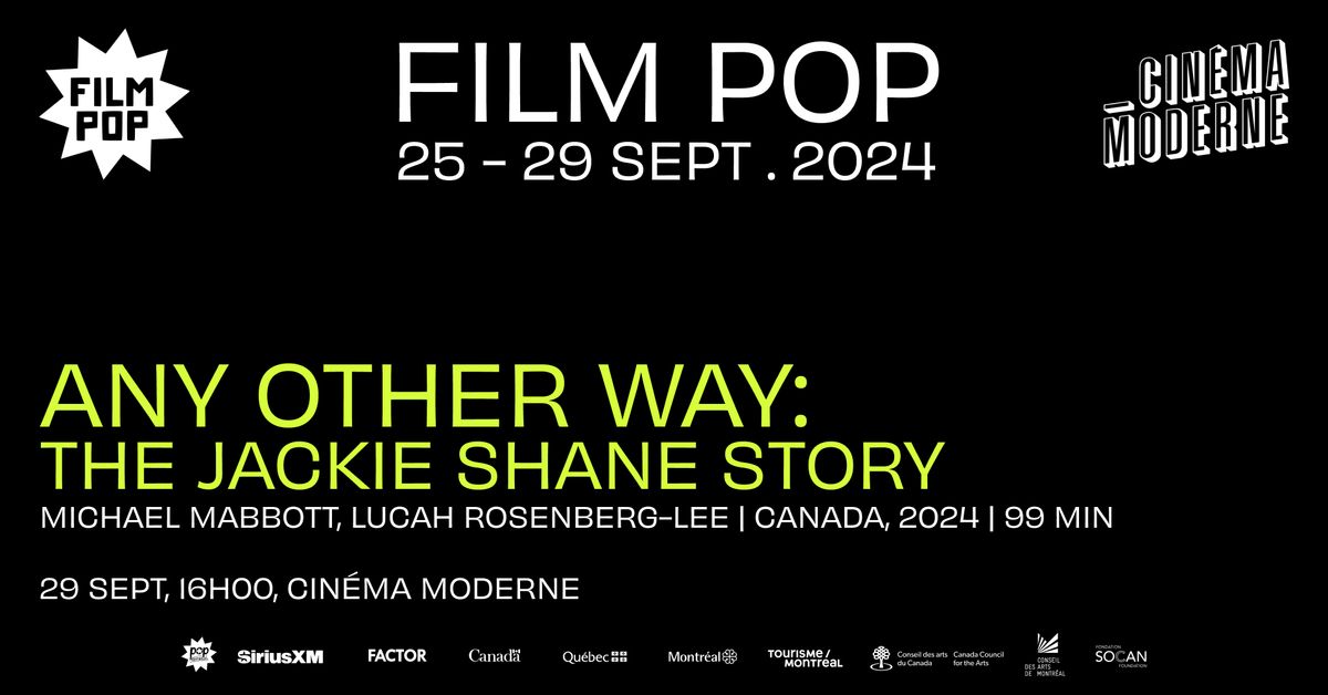 Film POP pr\u00e9sente Any Other Way: The Jackie Shane Story