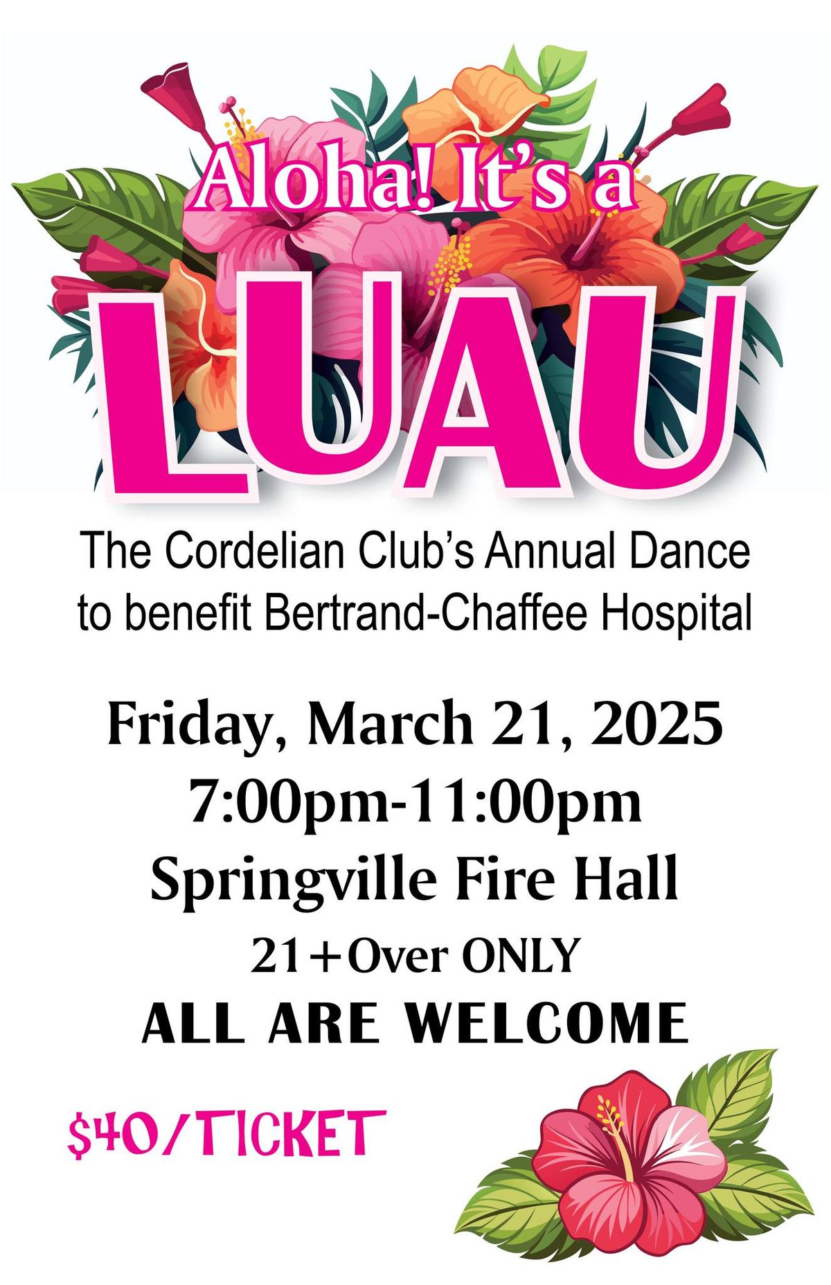 Aloha! It's a Luau- Cordelian Club Dance