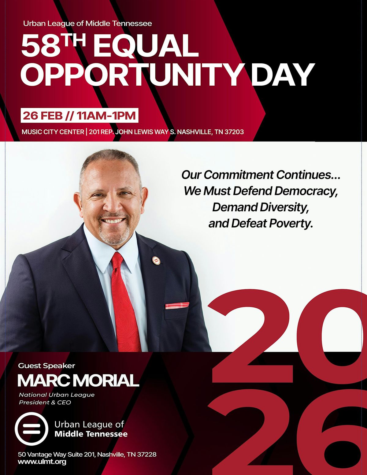 Urban League of Middle Tennessee's 58th Annual Equal Opportunity Day (EOD)