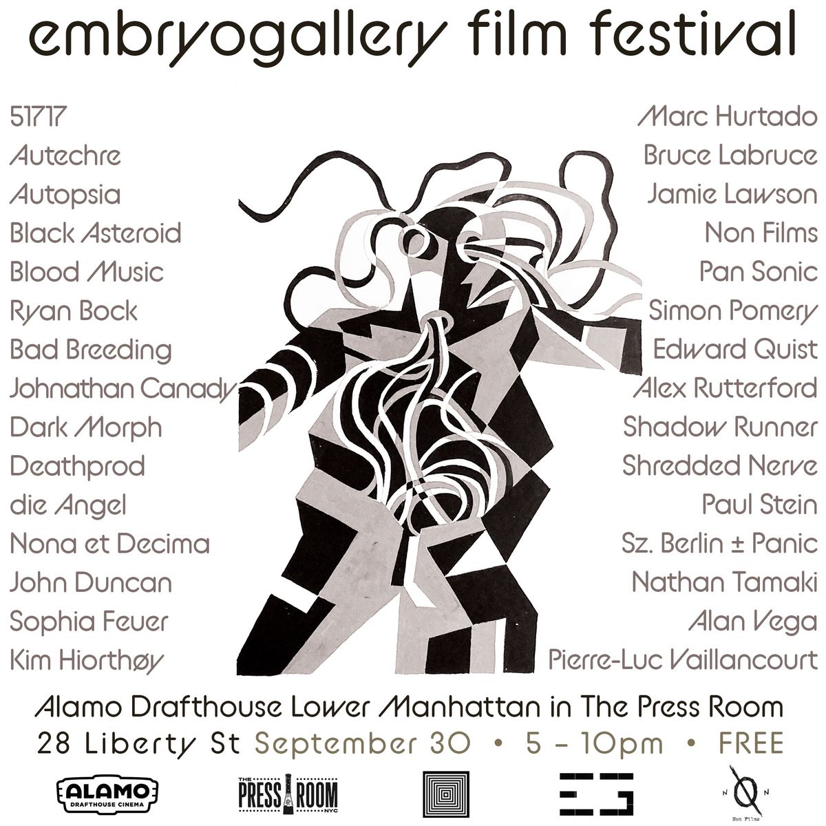 Embryogallery Film Festival NYC at the Alamo 