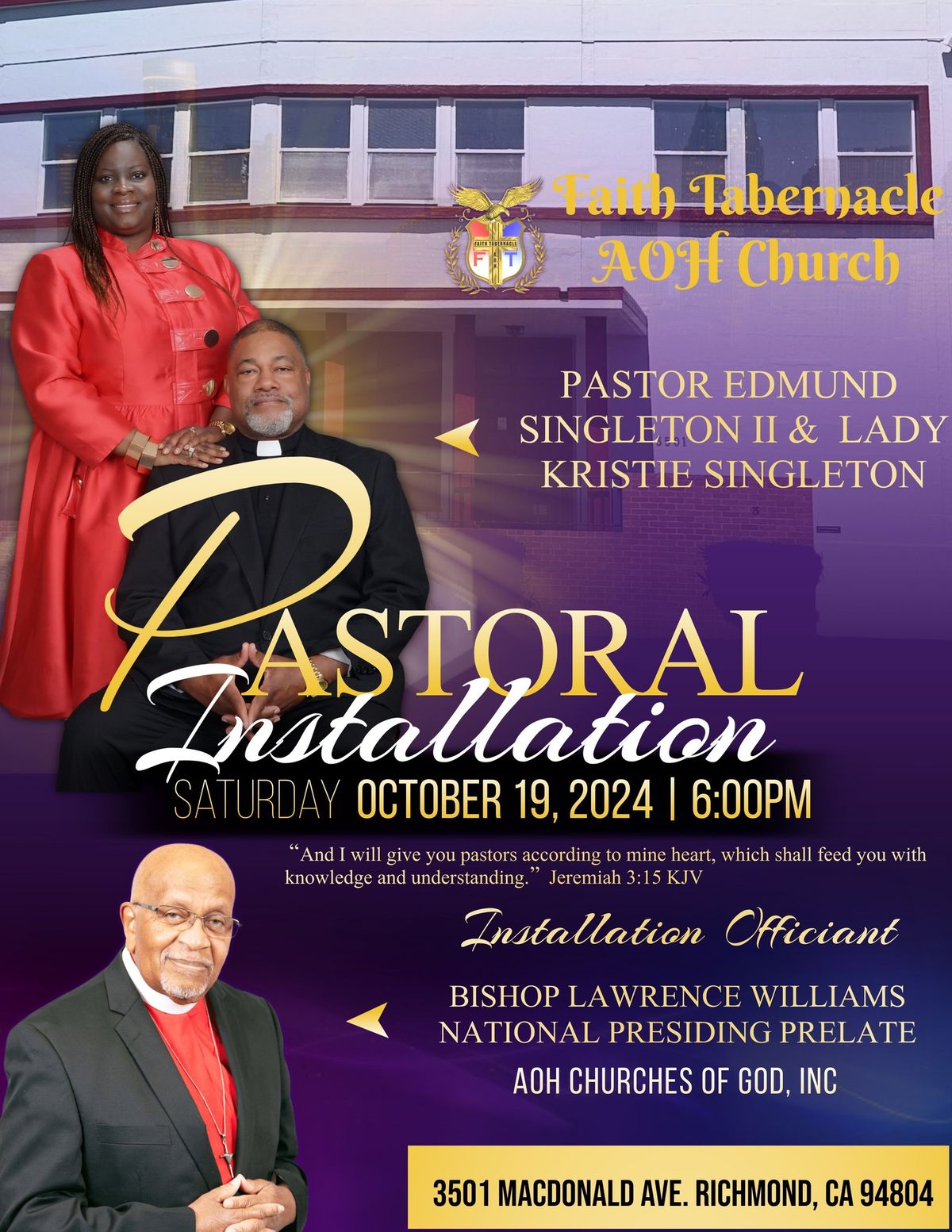 Celebration of New Pastor Installation