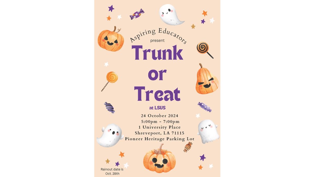 Aspiring Educator\u2019s Trunk or Treat 2024