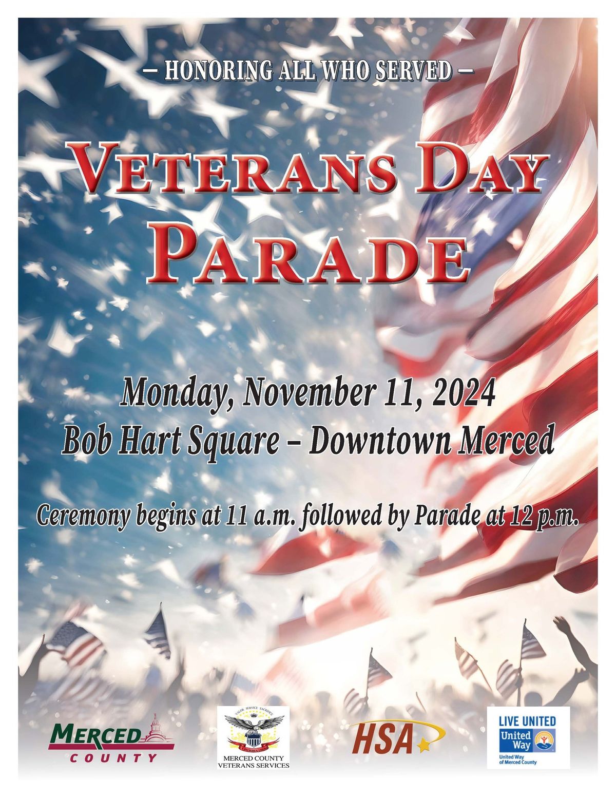 Merced County 20th Annual Veterans Day Parade 2024