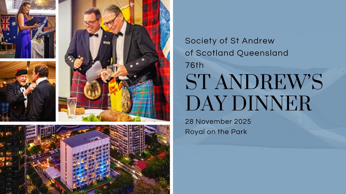 Save the date! - St Andrew's Eve Dinner