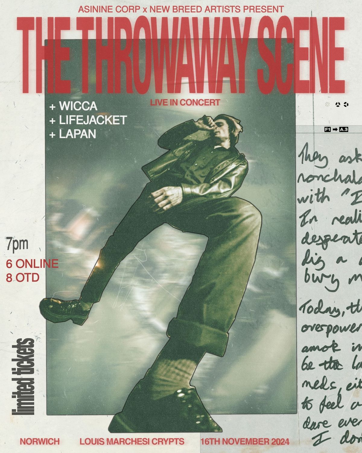 Asinine presents: The Throwaway Scene + Wicca, Lifejacket and Lapan