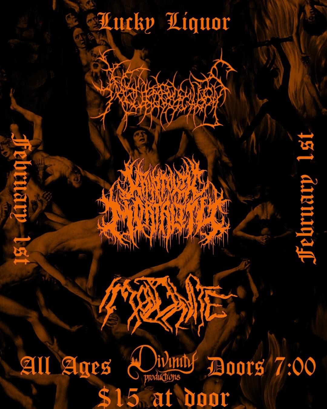 Moldavite, Kryptoxik Mortality, Neuropsychosis @ Lucky Liquor ALL AGES!