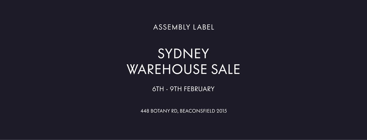 Sydney Warehouse Sale