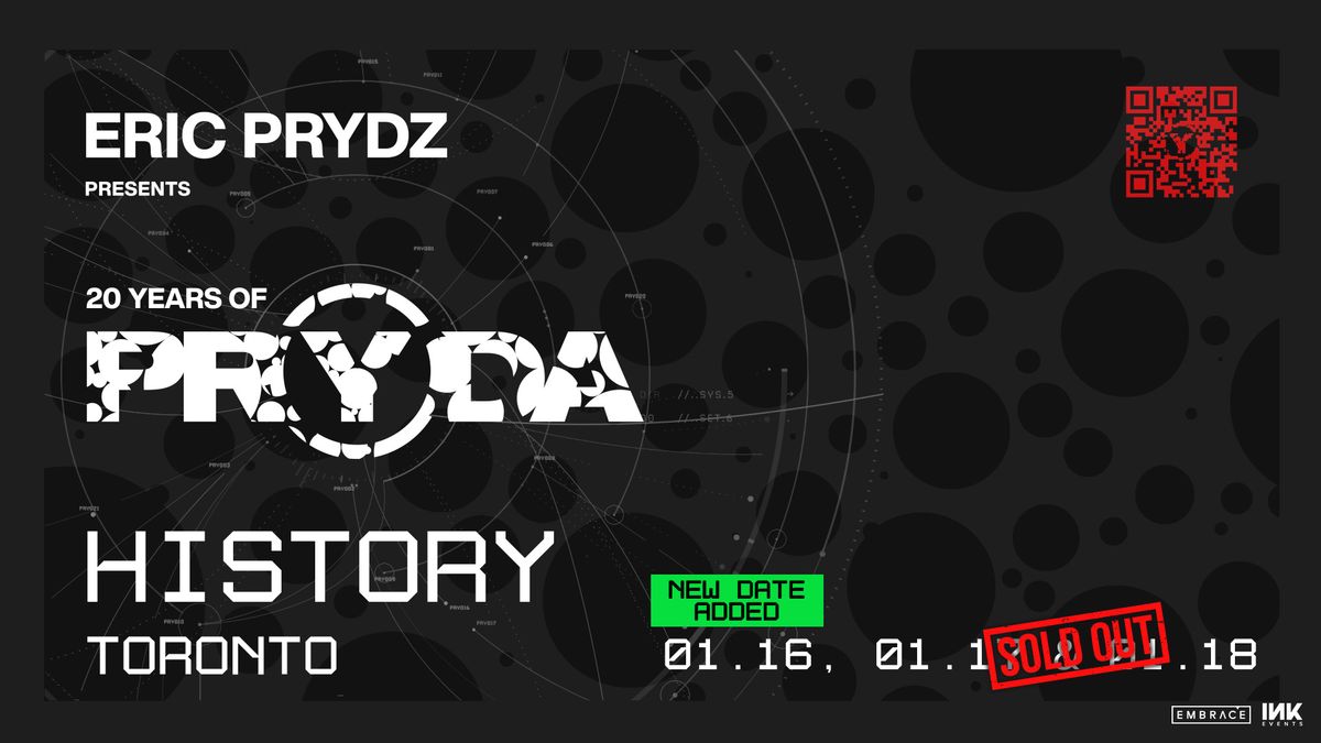 Eric Prydz @ History | January 16th, 17th & 18th