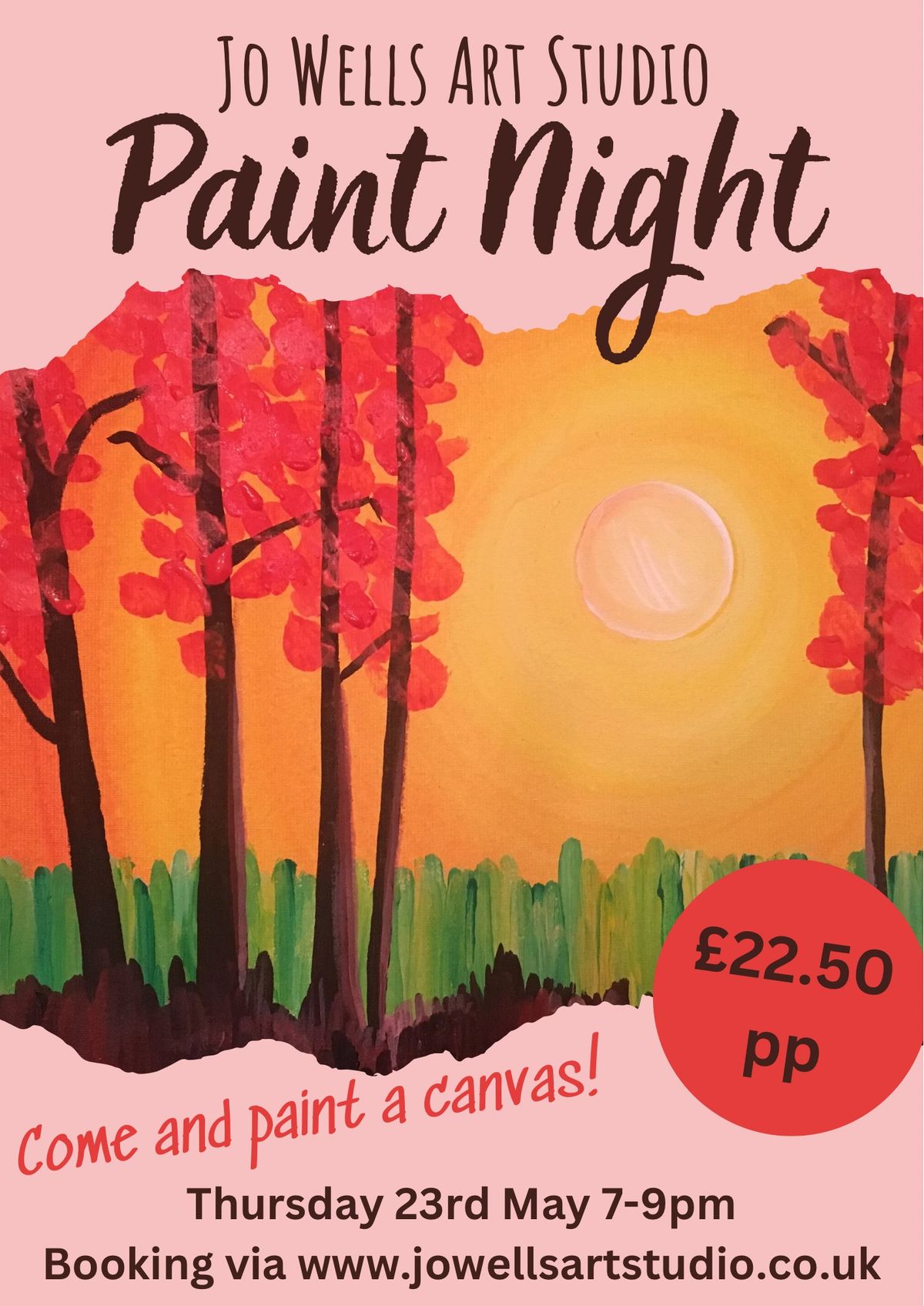 Paint night- paint a canvas