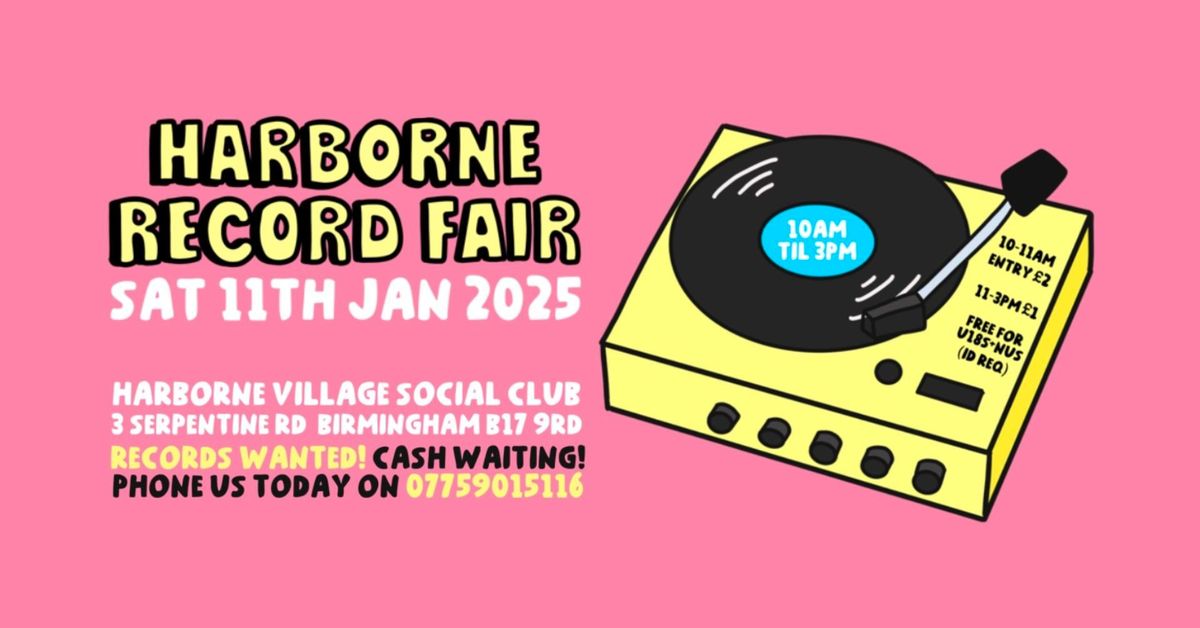 Harborne Record Fair