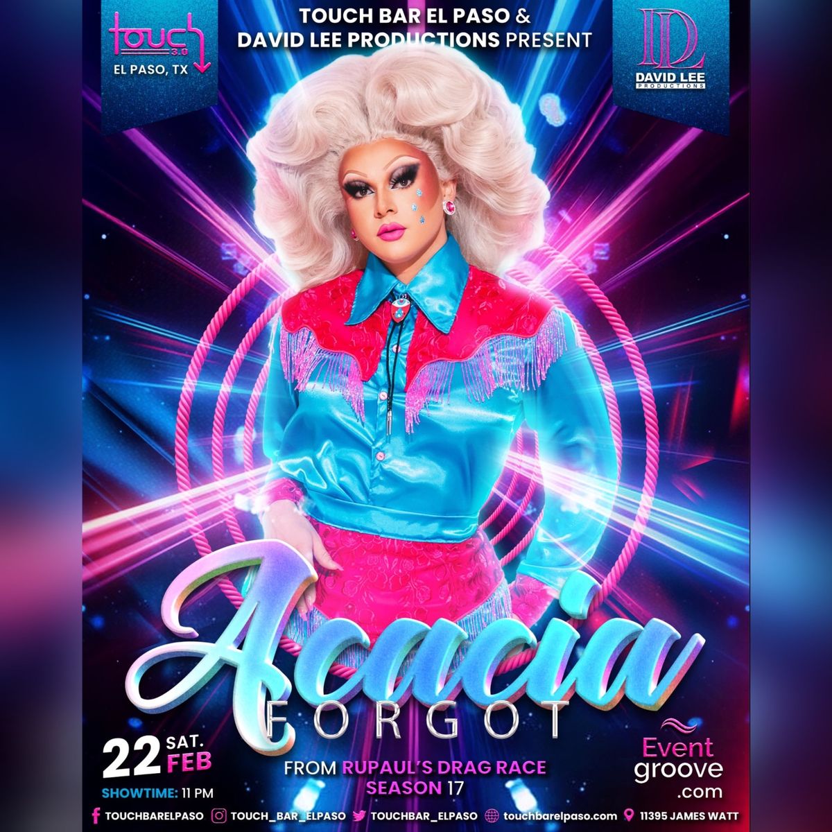 Acacia Forgot \u2022 RuPaul\u2019s Drag Race Season 17 \u2022 Live at Touch Bar El Paso