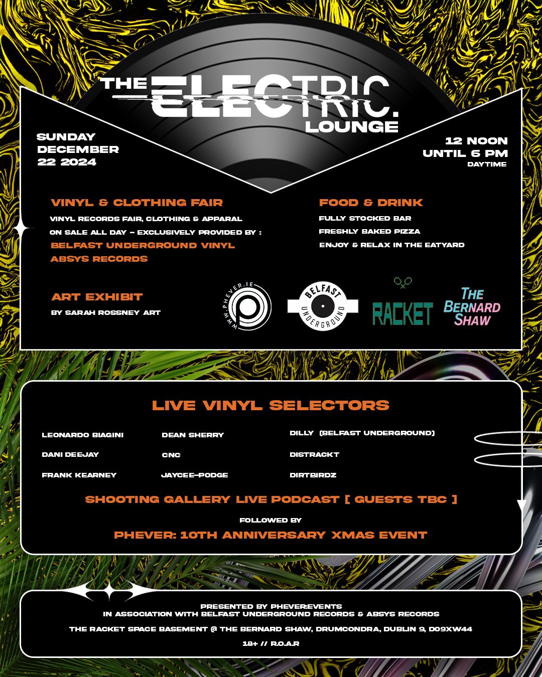 The Electric Lounge | PHEVER:10 Record Fair & Live Electronic Event