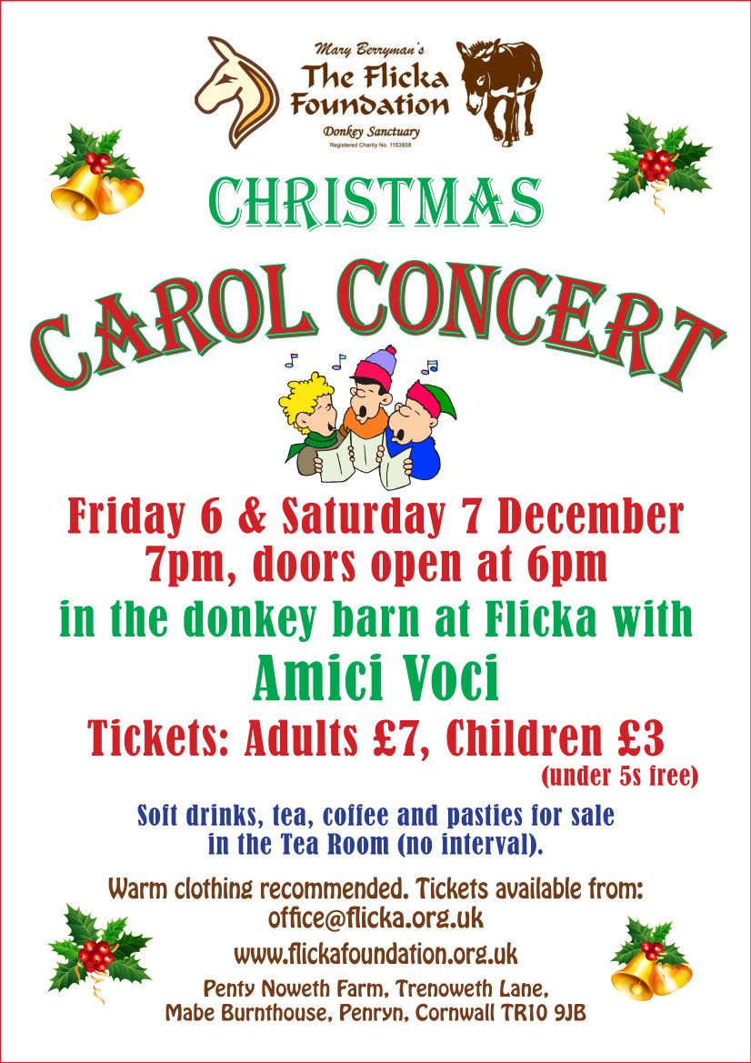 Carol Concert with the Donkeys