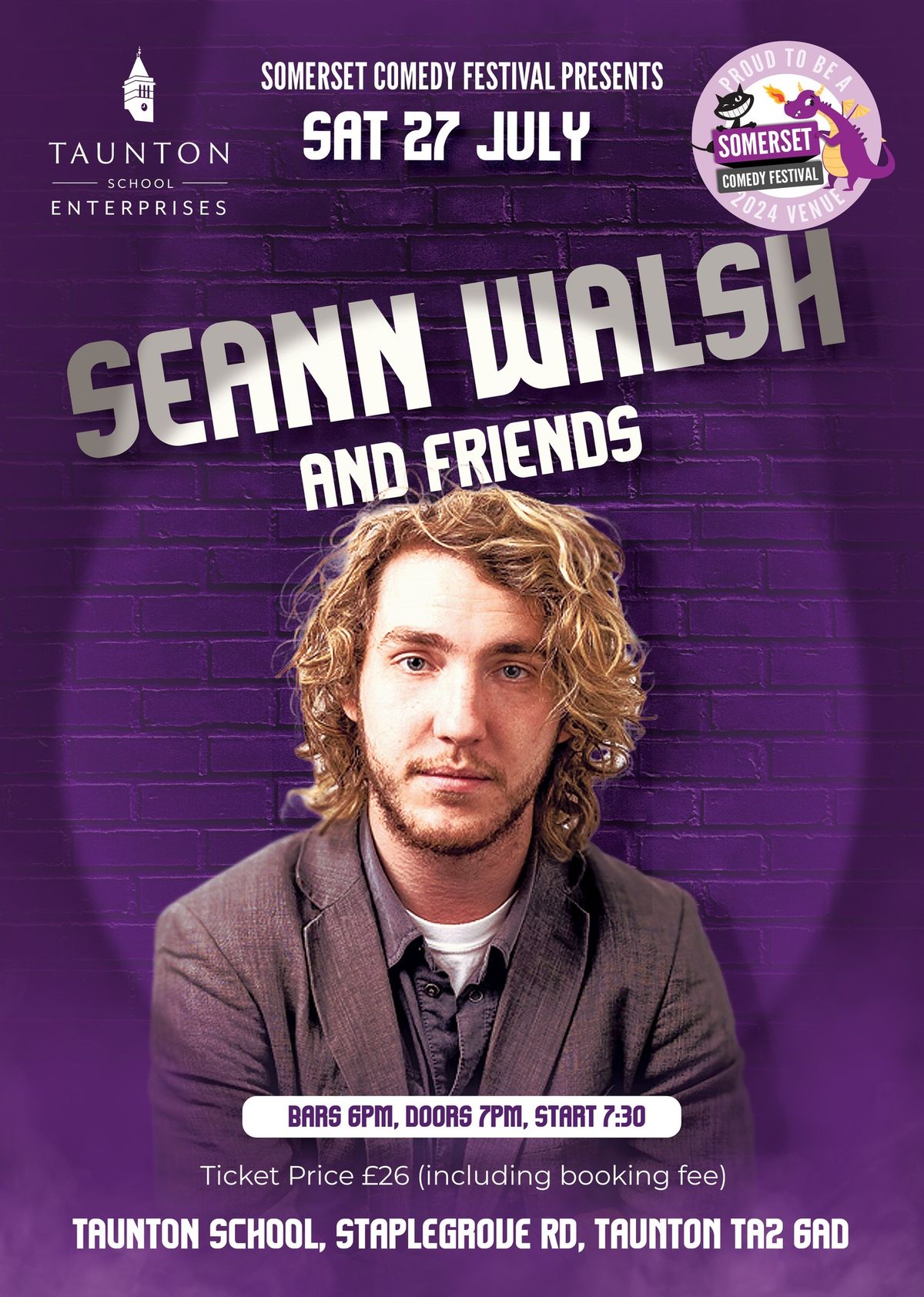 Somerset Comedy Festival - Seann Walsh & Friends
