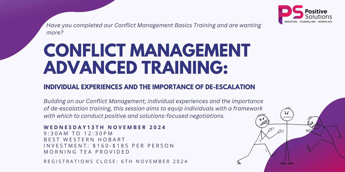 Conflict Management Advanced Training