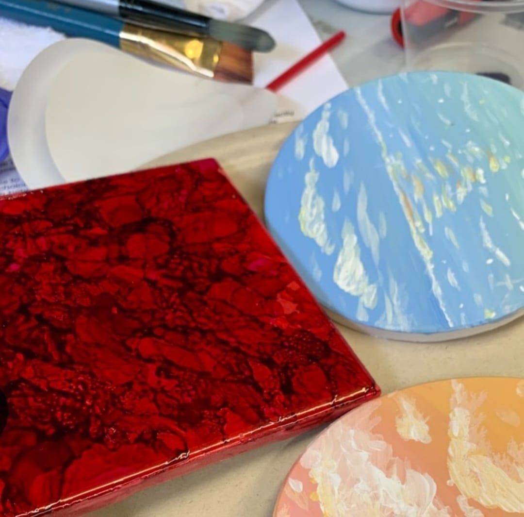 Make & Take: Alcohol Ink Tiles 