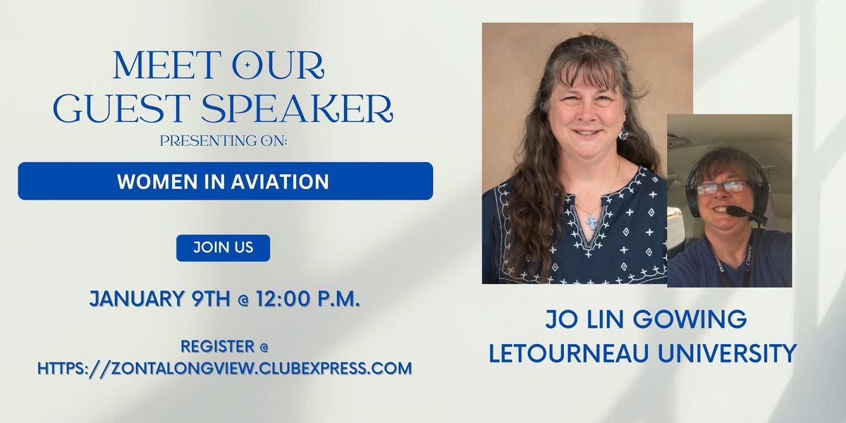 Celebrating the legacy of Amelia Earhart\/Women in Aviation with Jo Lin Gowing