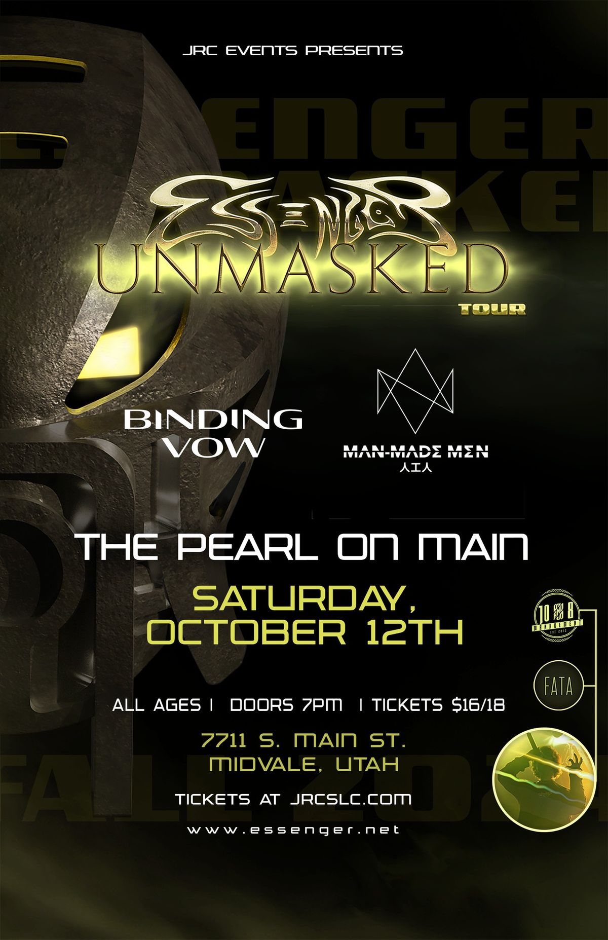 Essenger, Binding Vow, Man-Made Men at The Pearl On Main