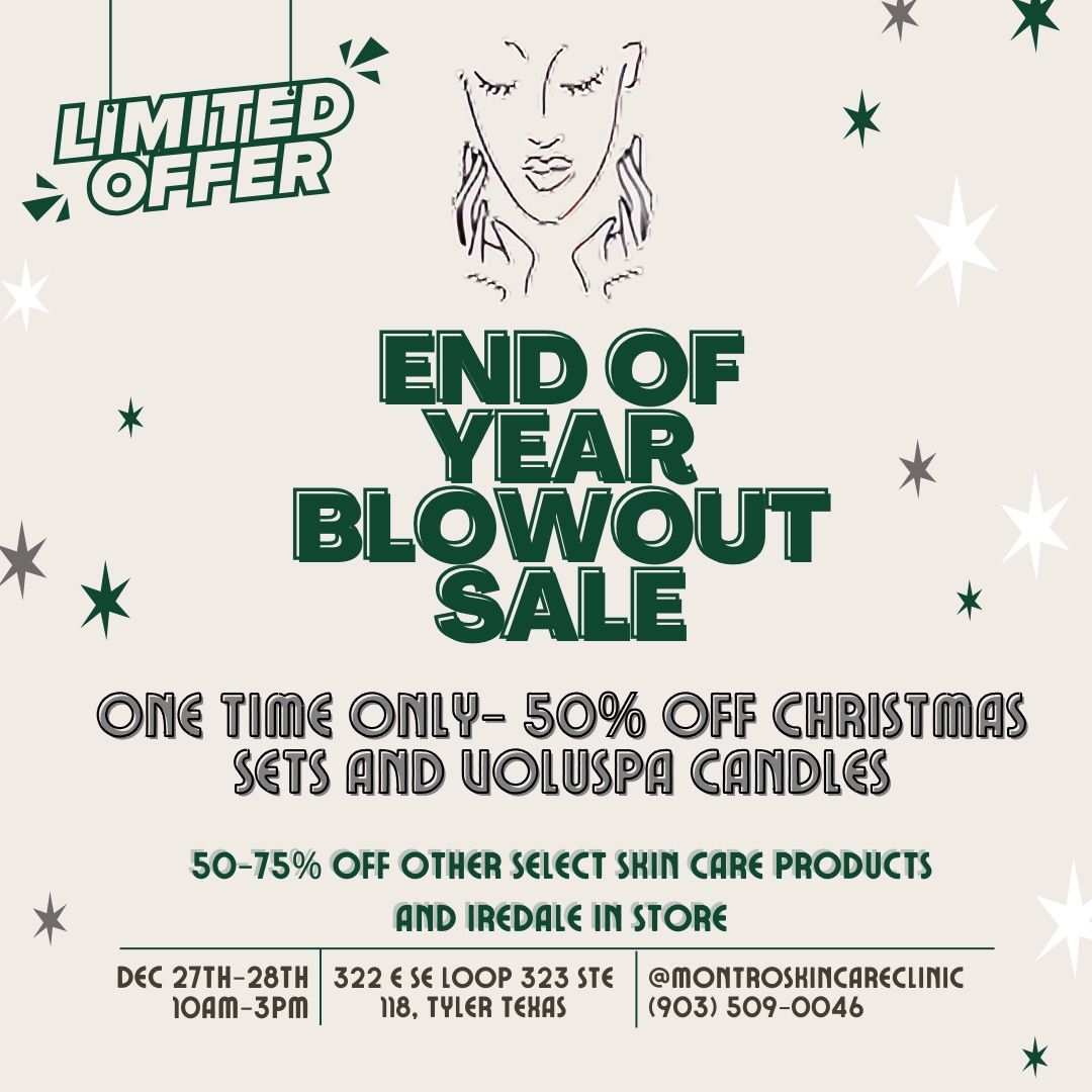 End of Year Blowout Sale