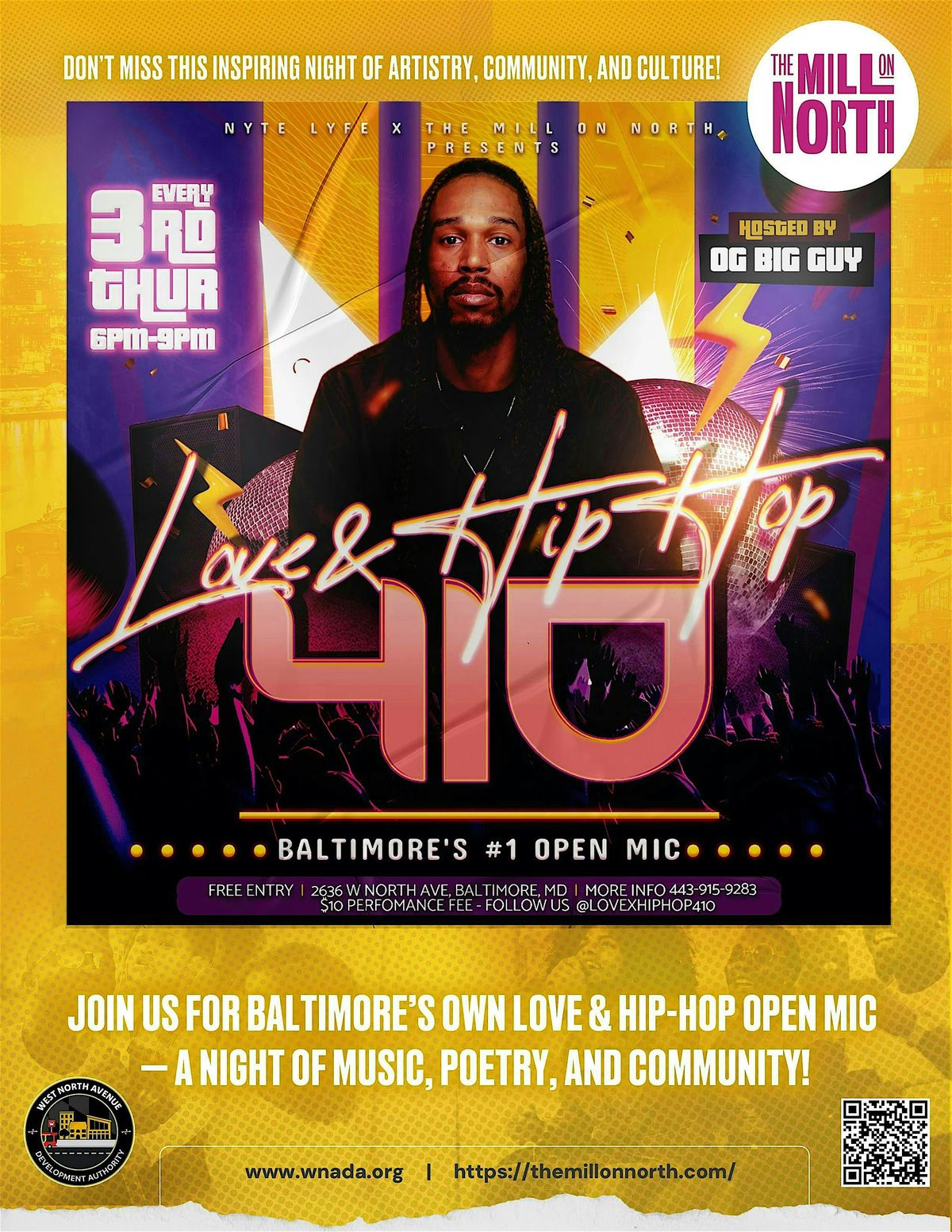Love & Hip Hop 410 Open Mic at The Mill