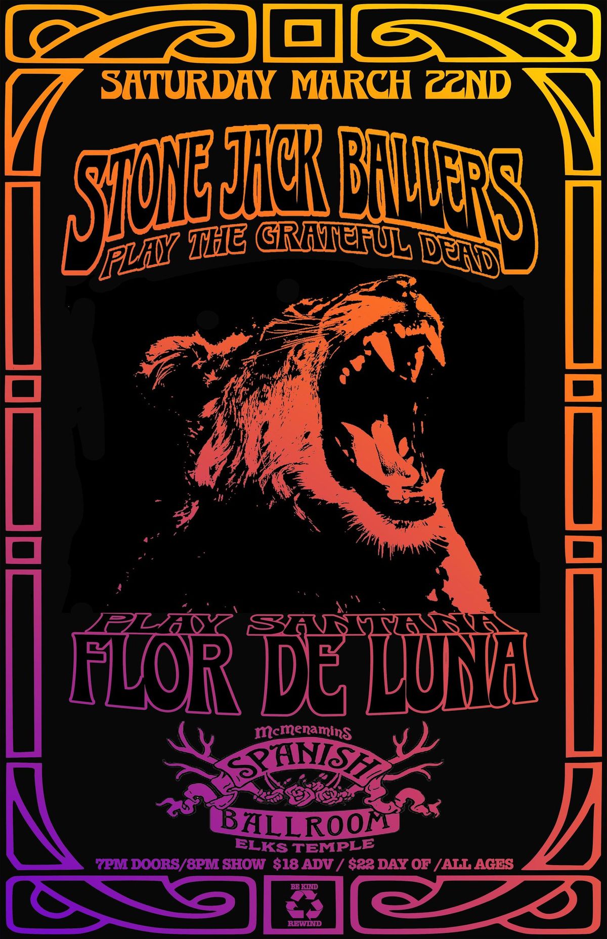 Stone Jack Ballers with special guest Flor-De-Luna @ Spanish Ballroom