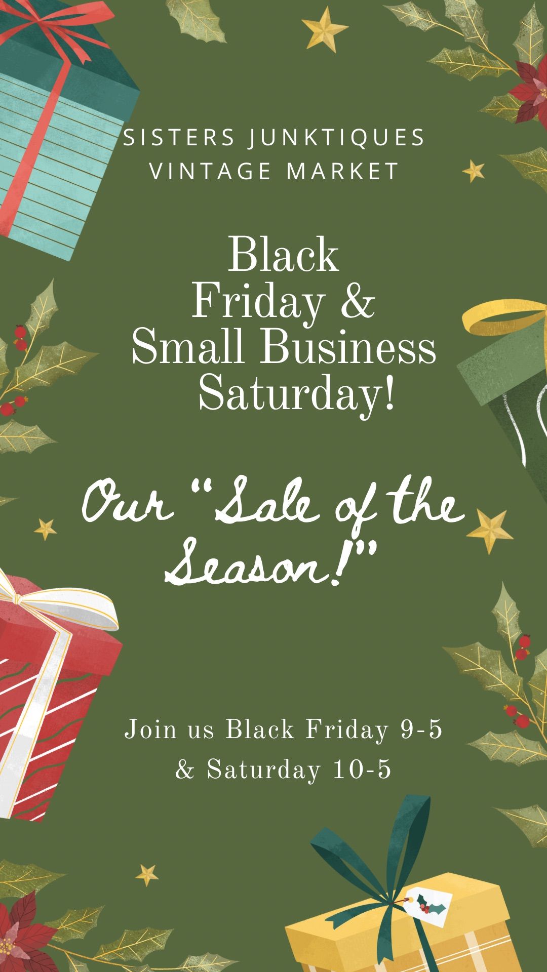 Black Friday & Small Business Saturday