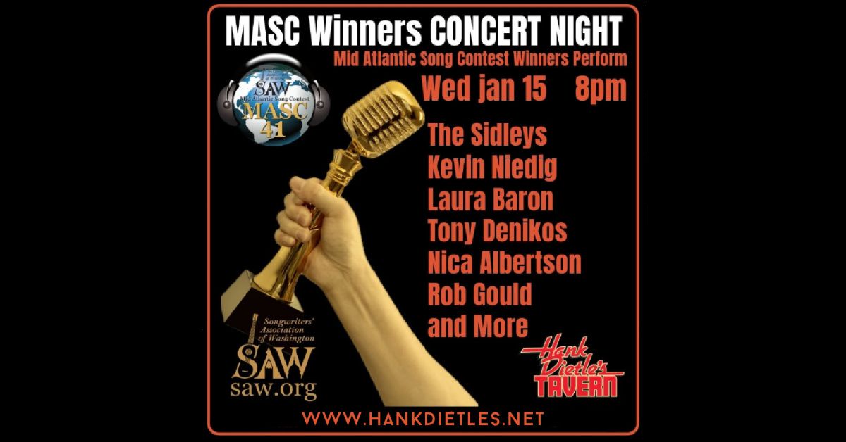 Songwriters Association of Washington (SAW) Showcase @Hank Dietle's Tavern