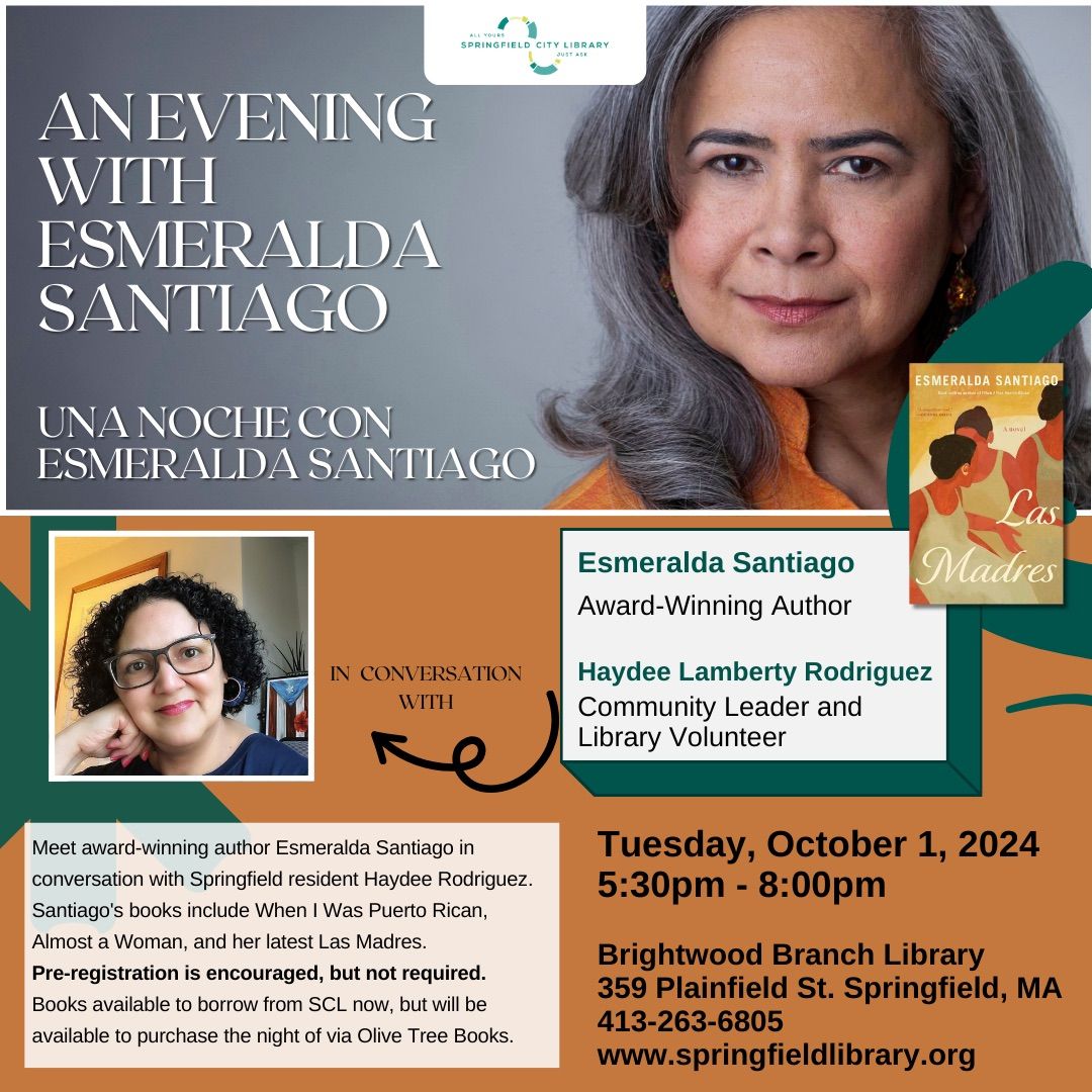 An Evening with Esmeralda Santiago \/ Una noche con Esmeralda Santiago