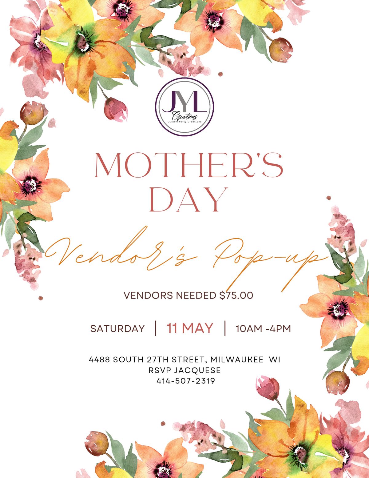 Mother's Day Pop-up Shop 