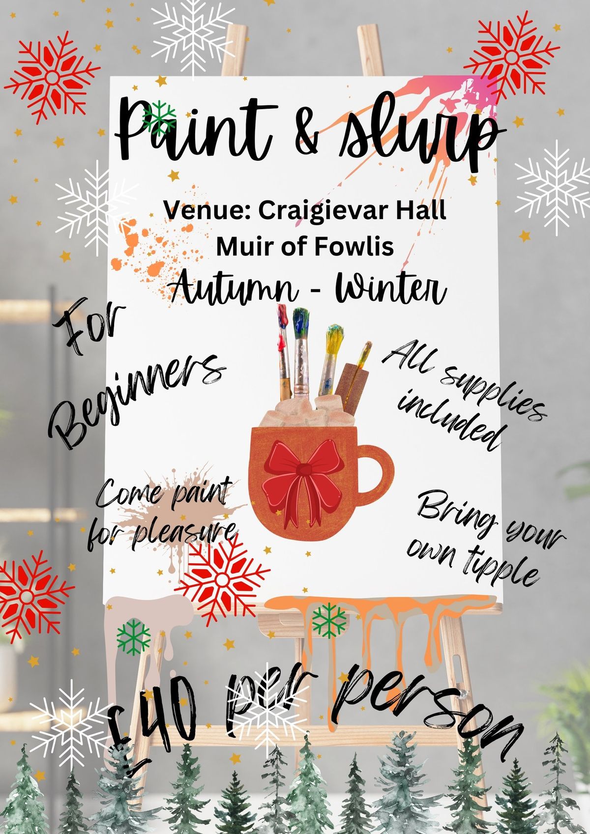 Christmas Paint and Slurp Workshop