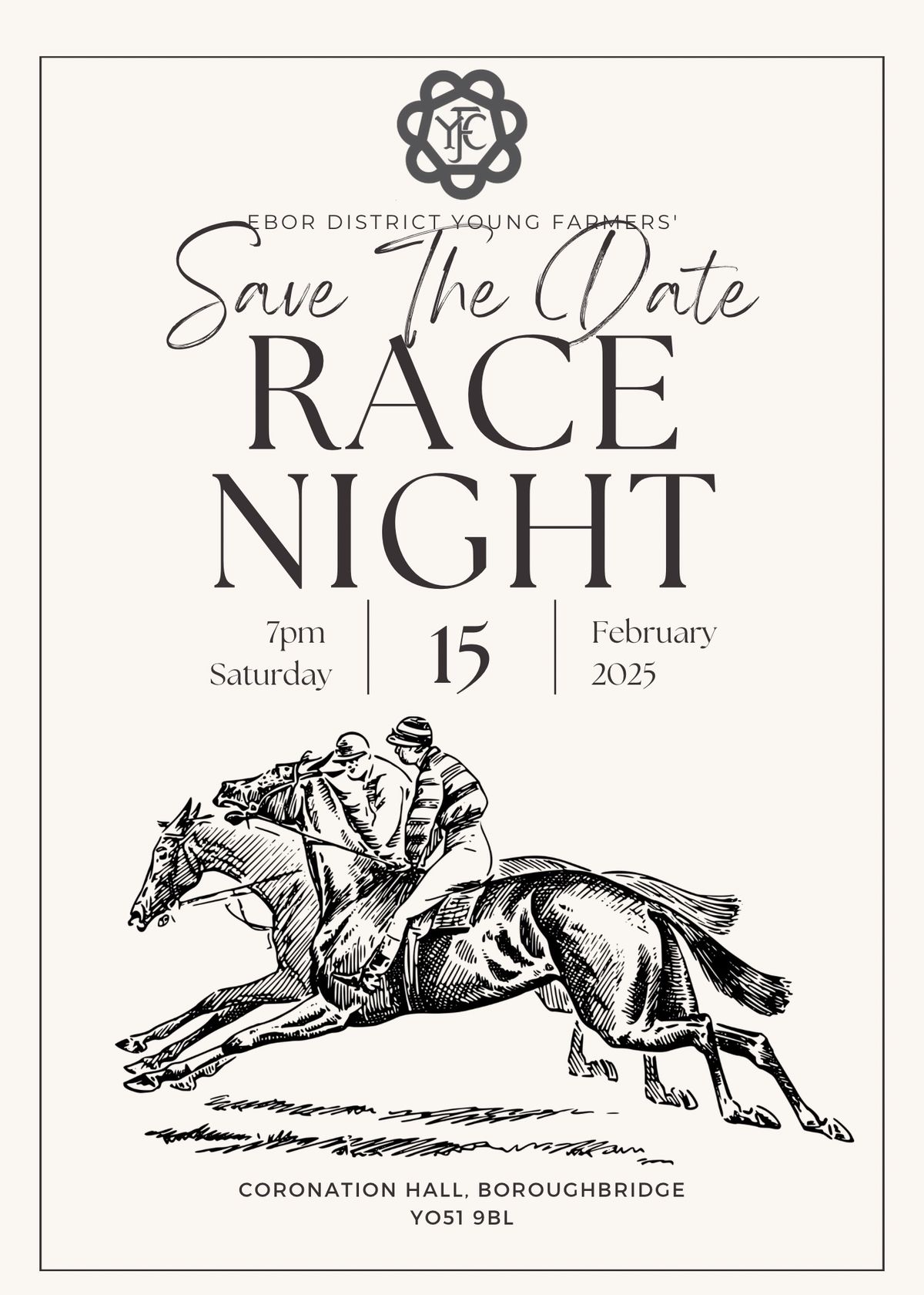 Save the Date: Ebor District YFC Race Night