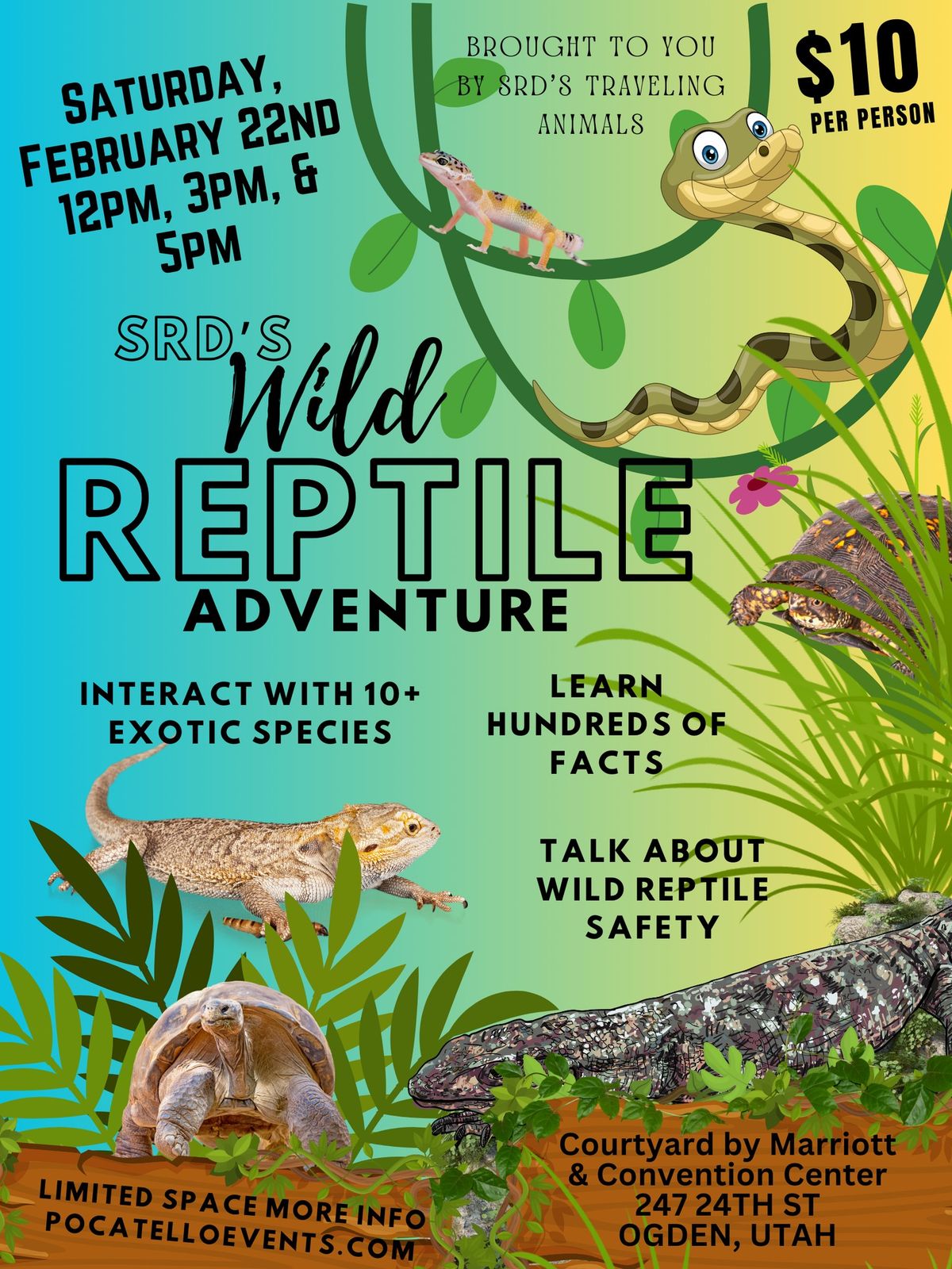 SRD's Wild Reptile Adventure ~ Education & Interaction ~ Ogden, UT