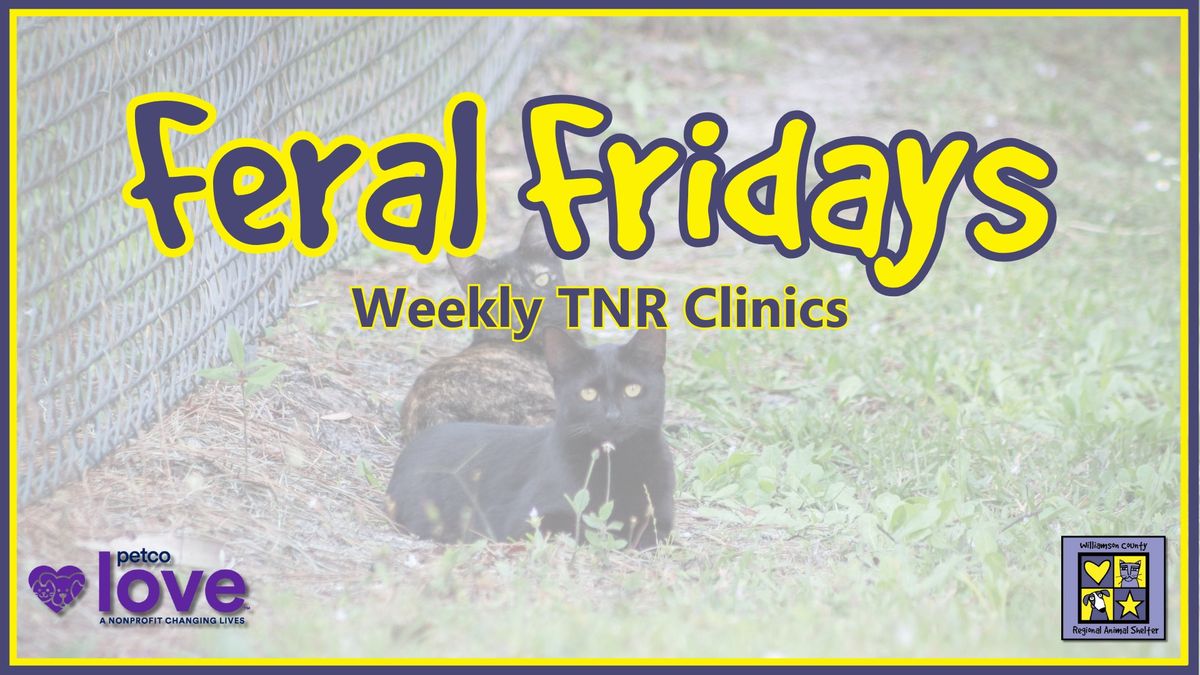 \ud83d\udc31Feral Fridays - Weekly TNR Clinic