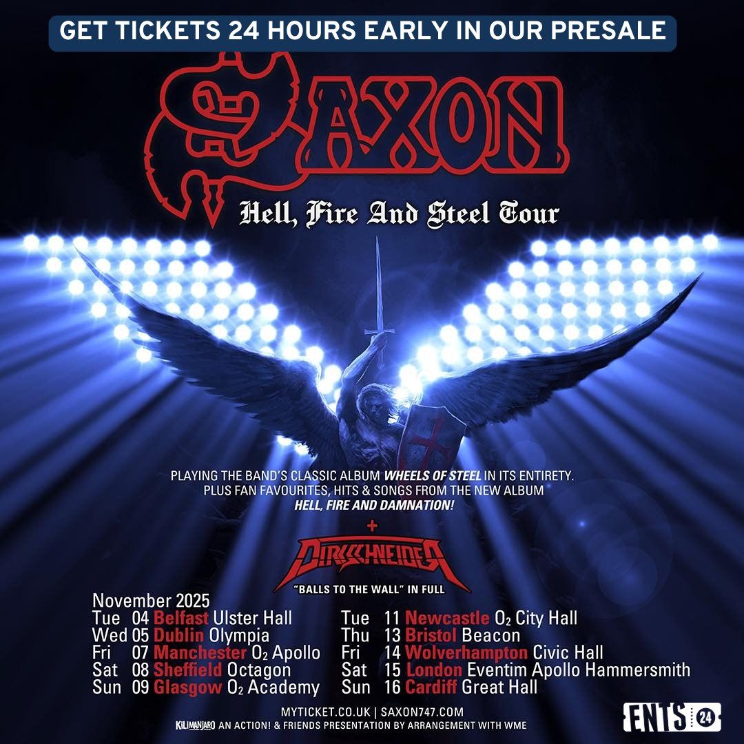 Saxon Manchester Tickets