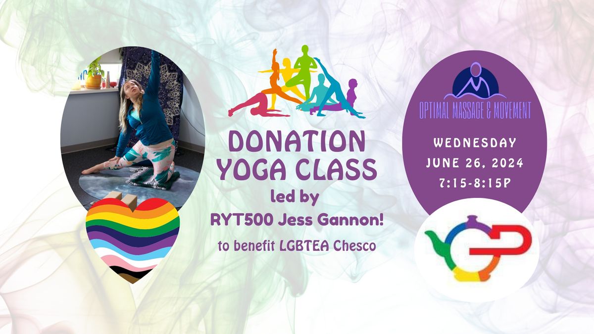 Monthly Donation Yoga Class
