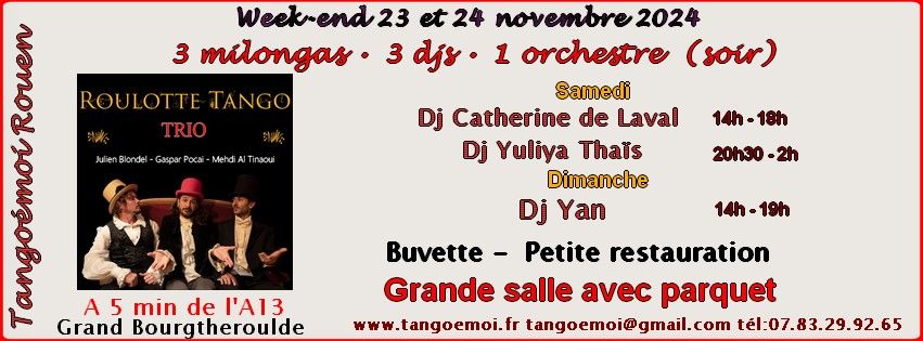 Week-end 23 et 24 novembre 2024