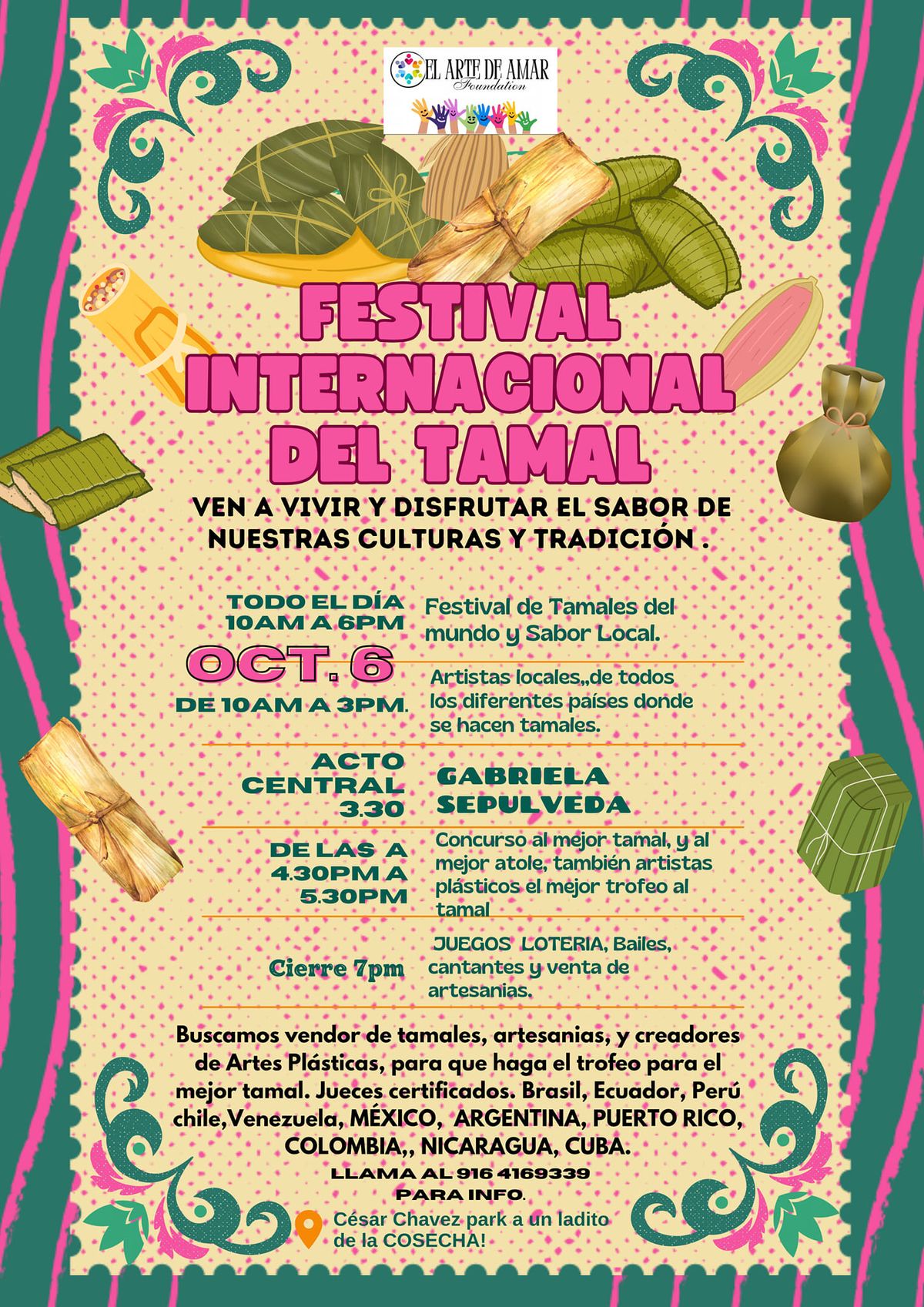 FESTIVAL INTERNACIONAL DEL TAMAL EN Sacramento 2024