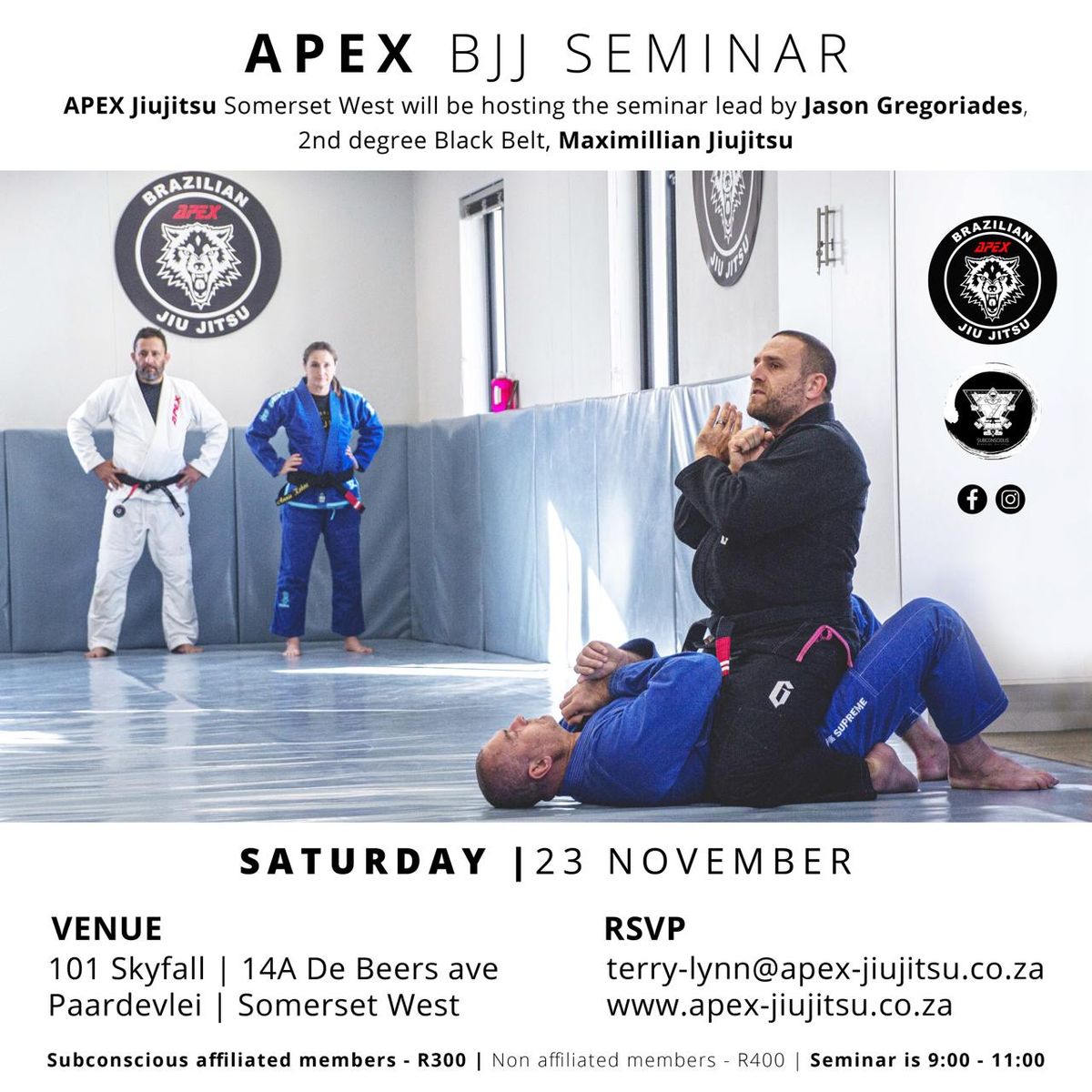 Subconscious BJJ Seminar