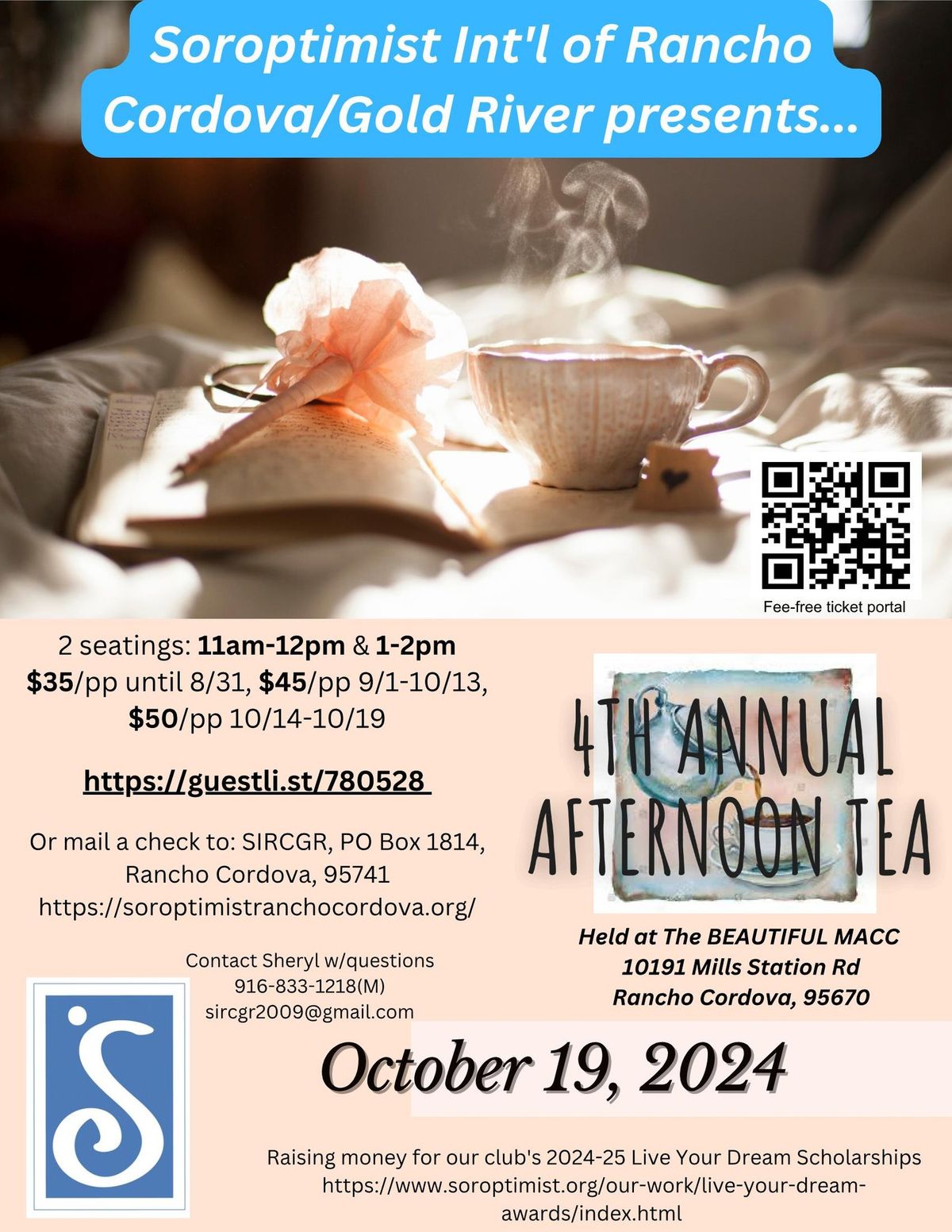 Soroptimists Presents High Tea