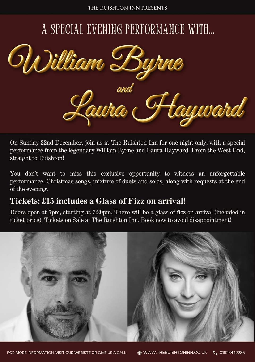 Christmas Concert with William Byrne and Laura Hayward 