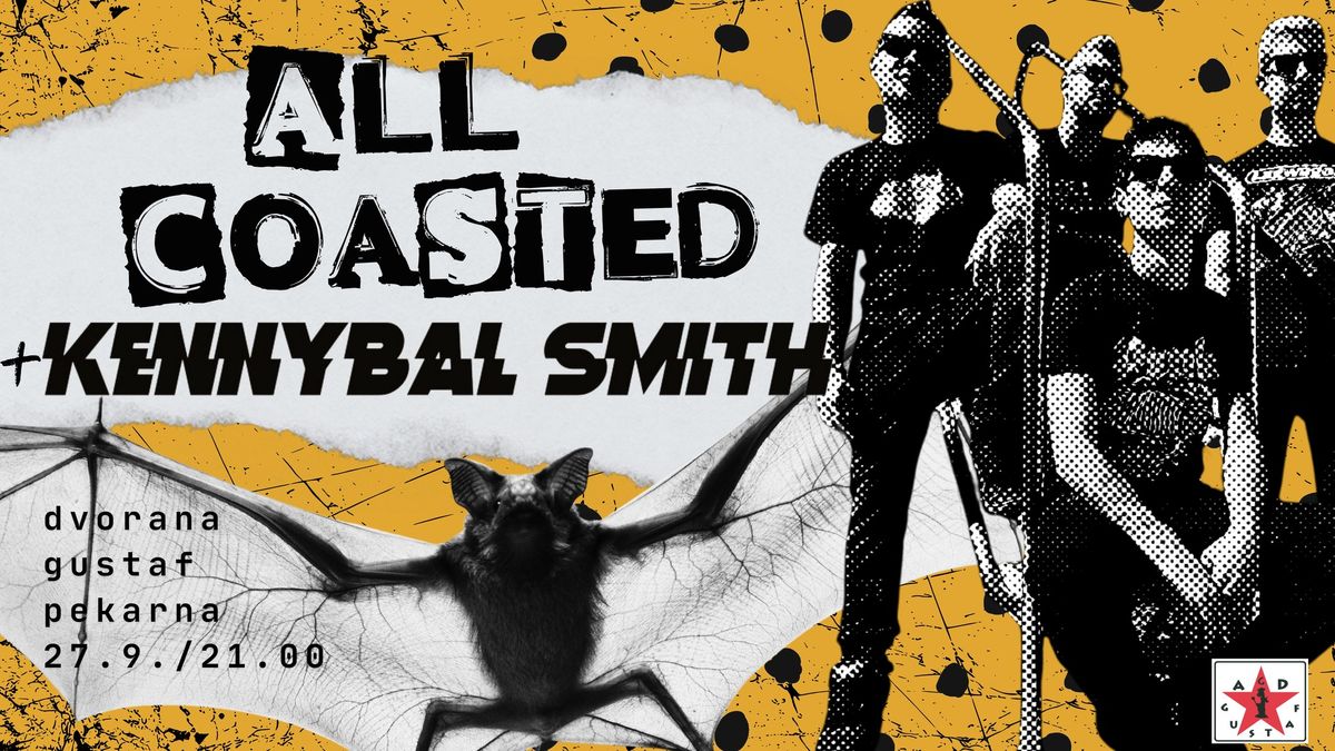 \u0160I\u0160MI\u0160 RAZPALJOTKA \/\/ ALL COASTED (punk rock, ITA) + Kennybal Smith (HC\/punk rock\/metal, SLO)